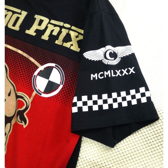 Grand Prix Racing Bull Graphic T-Shirt By Contender XL Red/Black Gold Details Zi - Picture 5 of 11